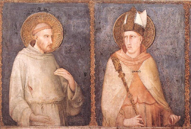 Simone Martini t Francis and St Louis of Toulouse Spain oil painting art